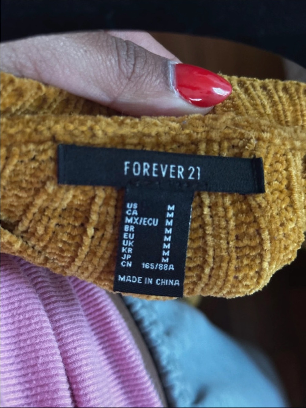 Forever 21 Ribbed Crew Neck Sweater - Mustard - Picture 3 of 3